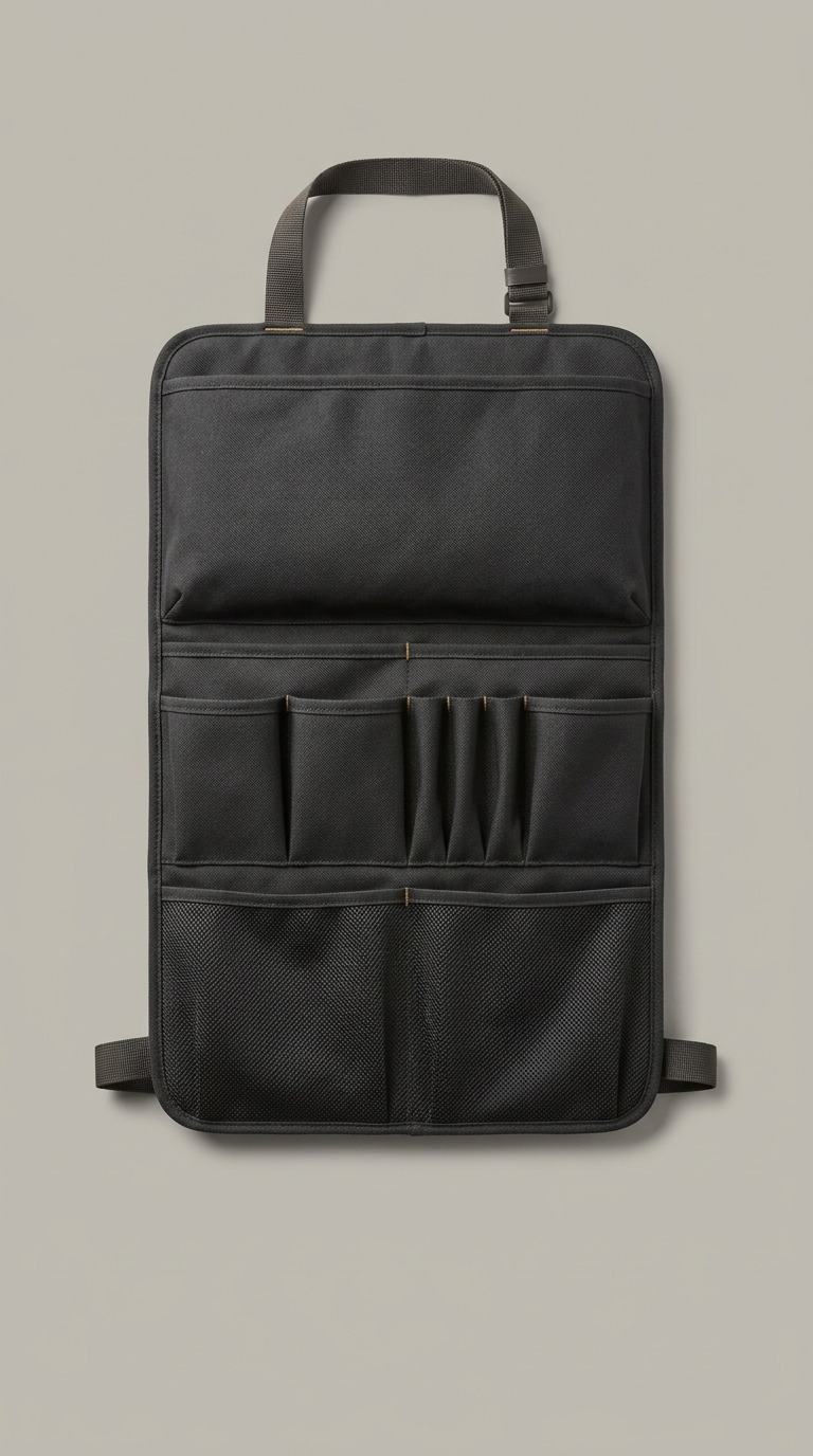 Charcoal Fabric Seat Organizer
